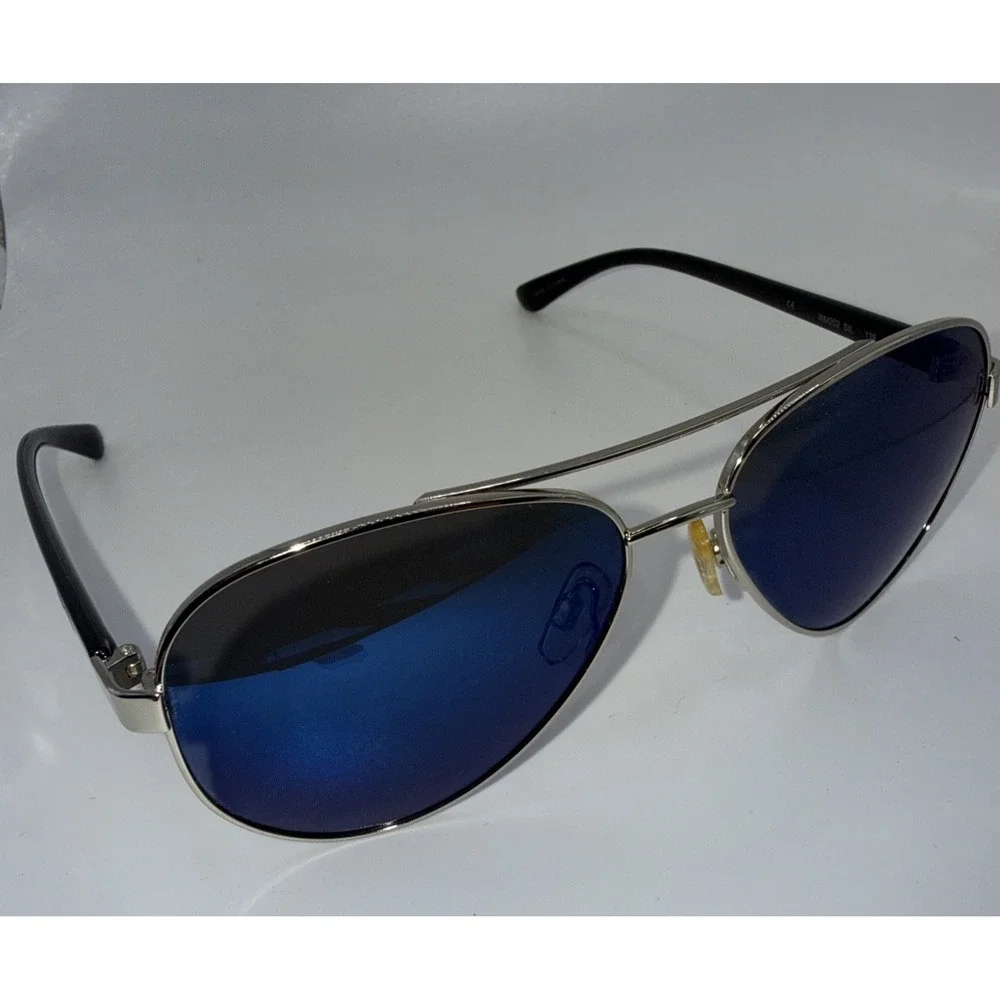 M-Lab WM202 Aviator Polarized Anti-Reflective Sport Sunglasses Silver/Black